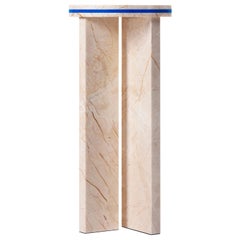 Menes Gold Marble Round Side Table from Dislocation by Studio Buzao