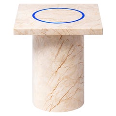 Menes Gold Square Side Table from Dislocation by Studio Buzao