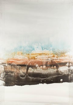 Mengzhou Liu Abstract Original Mixed Media "Earth Breath"
