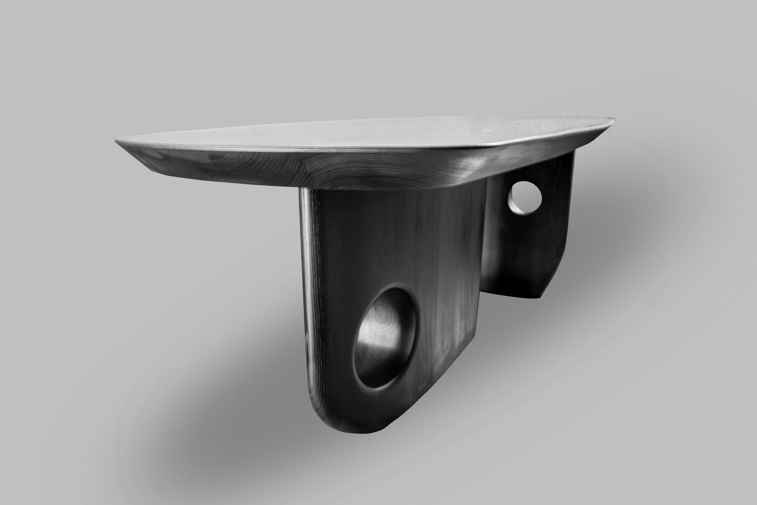 Steel Organic bespoke - Menhir Sculptural Table/Desk Designed by Toad Gallery London For Sale