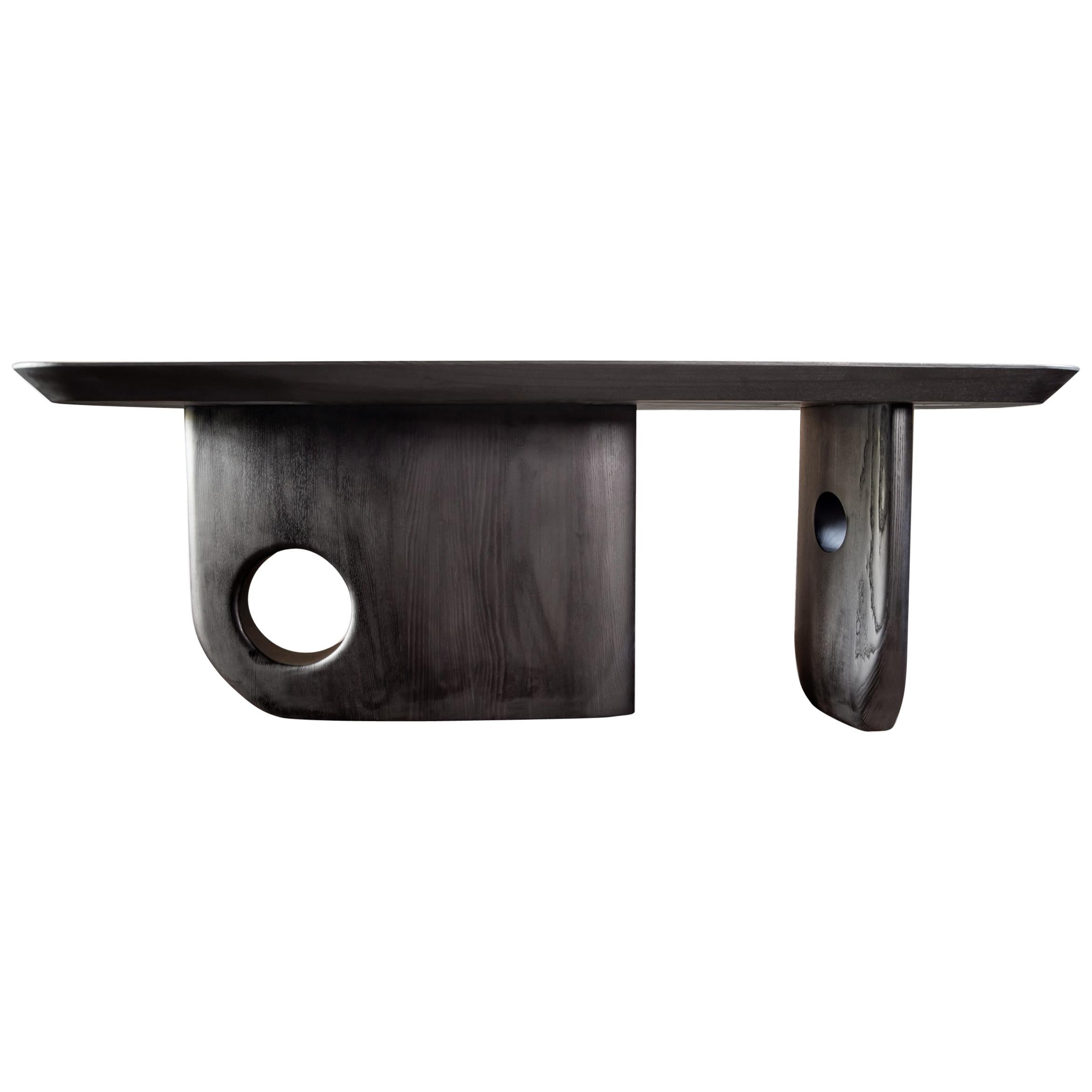 Table/bureau sculptural organique sur mesure en forme de menhir, conçu par Toad Gallery London en vente