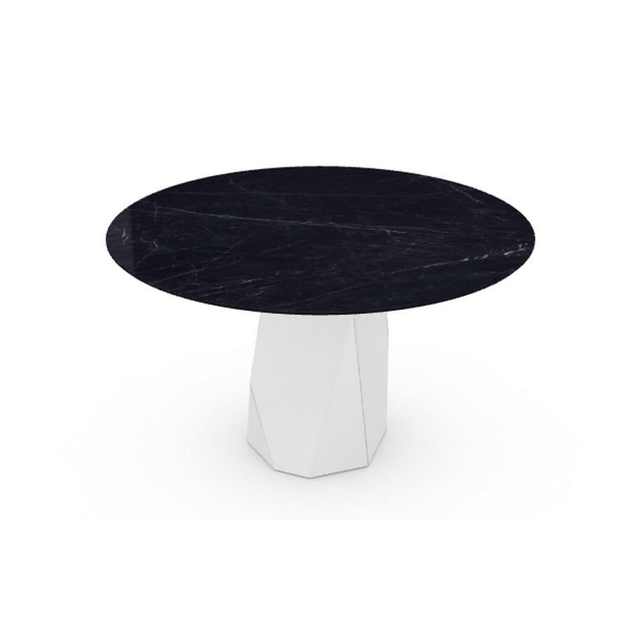 black ceramic top dining table