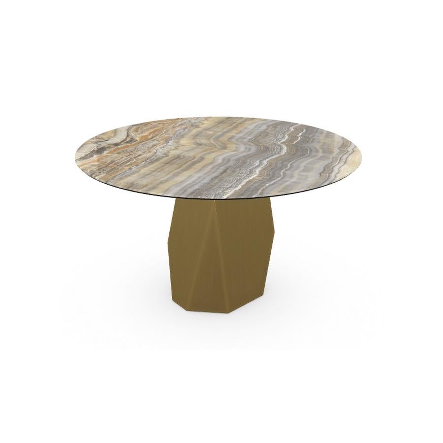 onyx round dining table