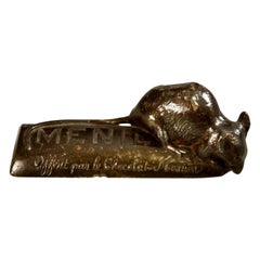 Menier Chocolate 1950s Advertising Spelter