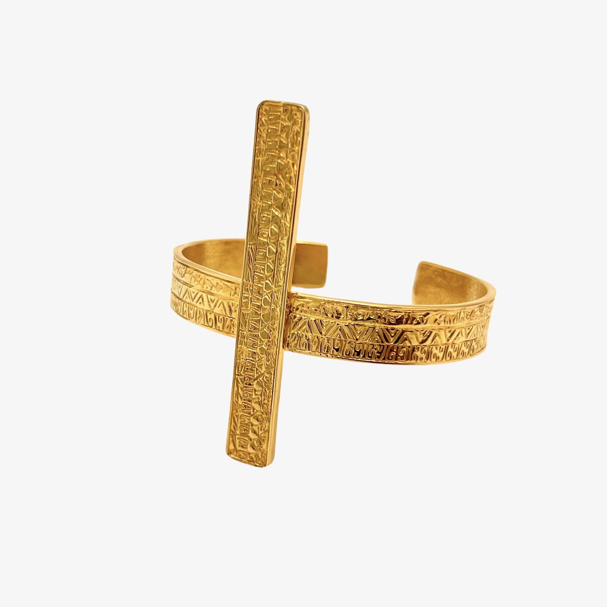 enigmatic energy gold bracelet