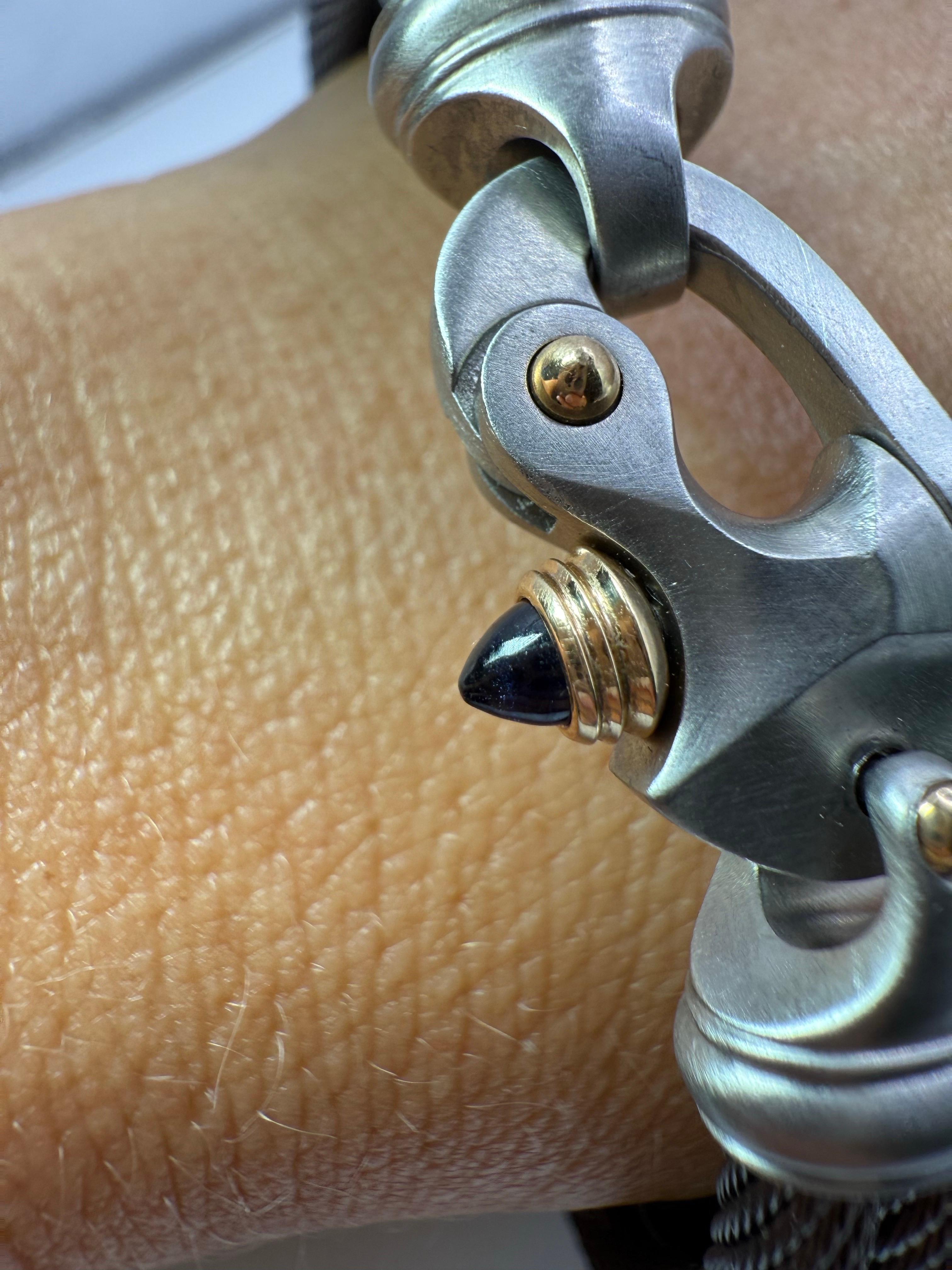 Bracelet homme élégant Bracelet style Marin or 14KT en vente 1