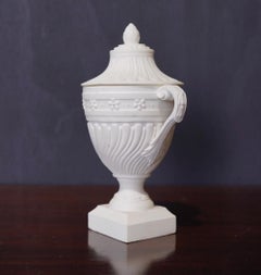 Mennecy Unglazed Porcelain Classical Covered Urn, circa 1765