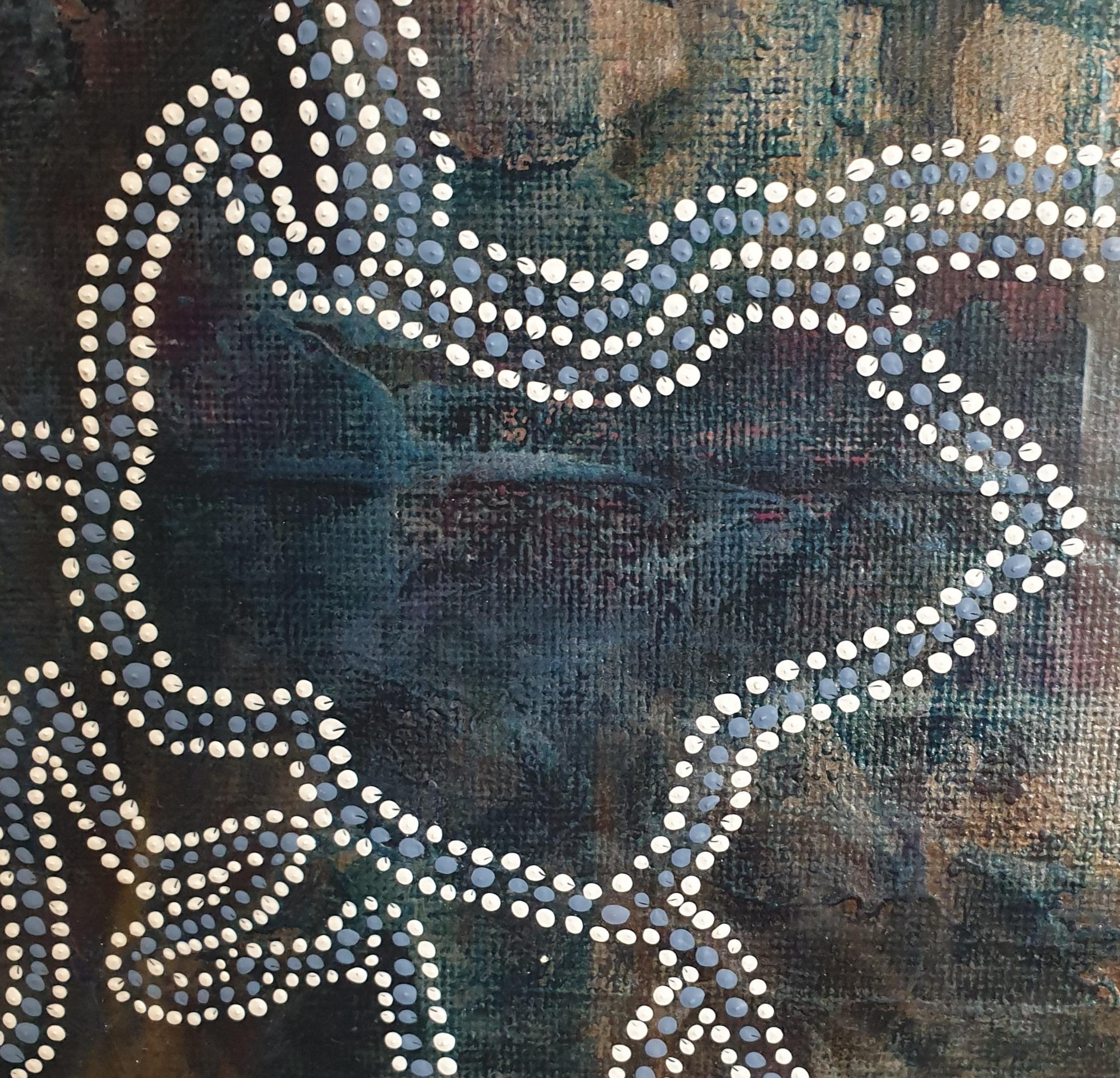 Abstrait contemporain d'inspiration aborigène.  en vente 3