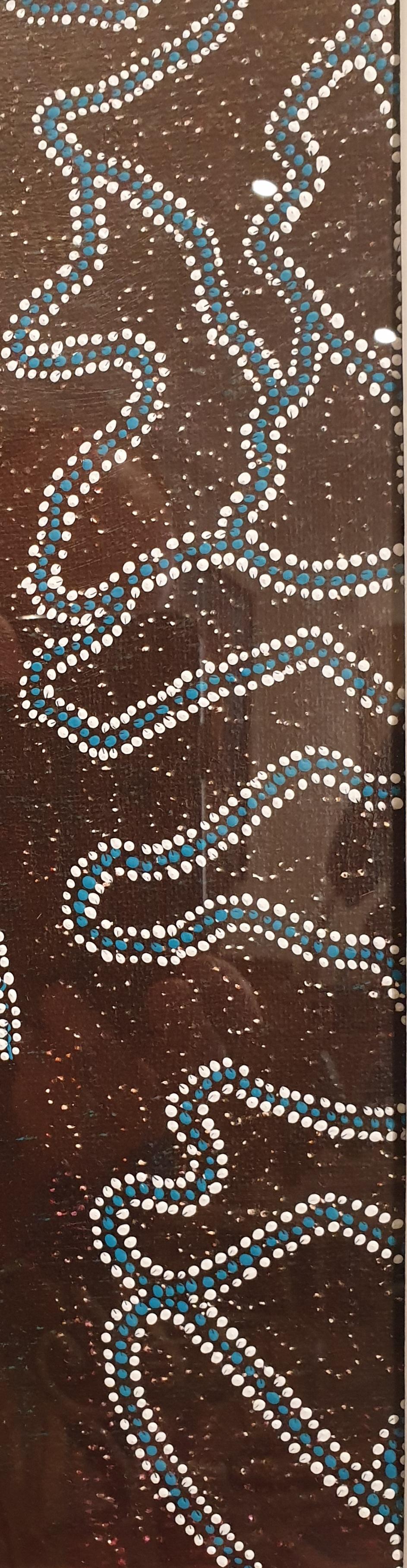 Contemporary Aboriginal Inspired Abstract. For Sale 5