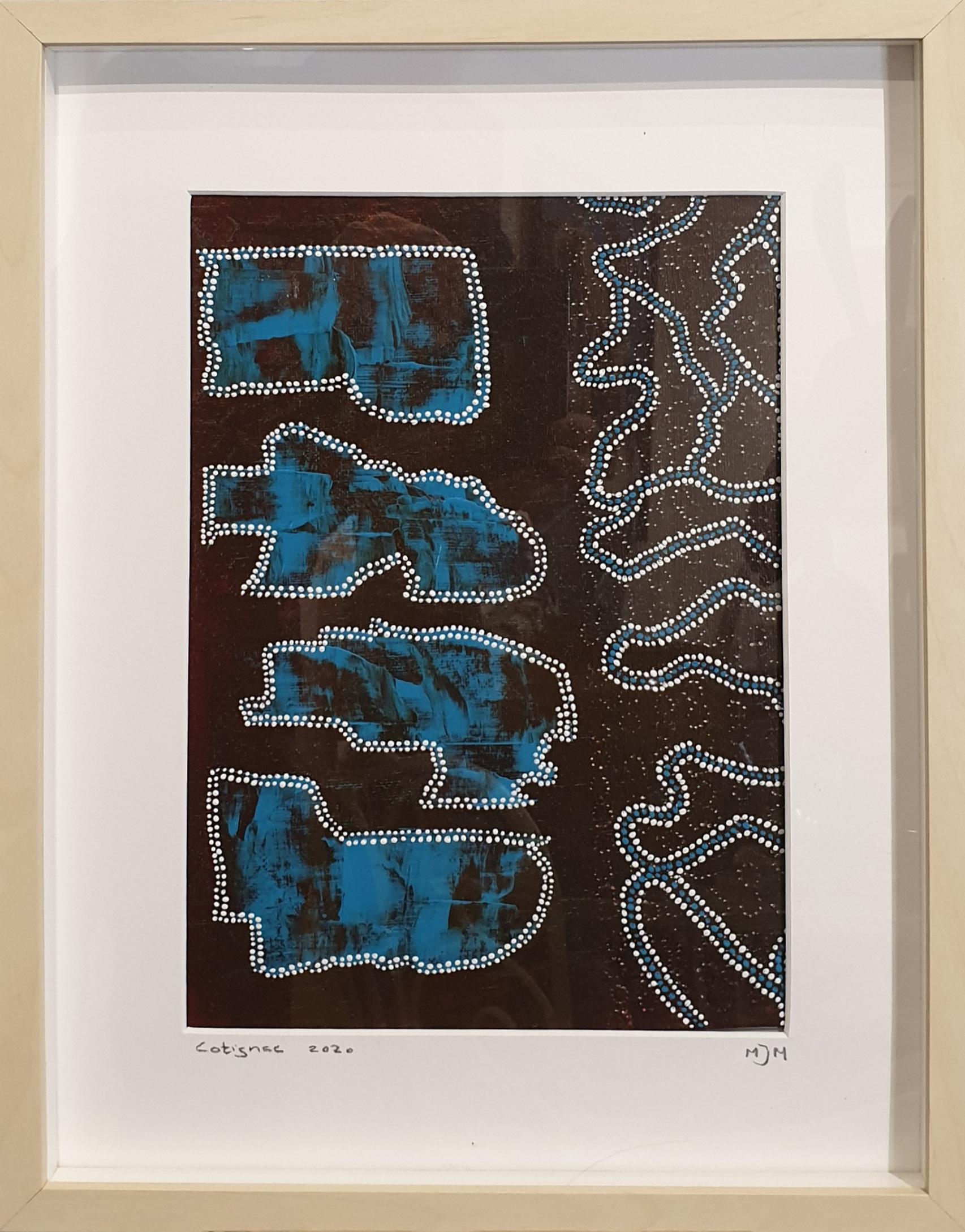Menno Modderman Abstract Painting - Contemporary Aboriginal Inspired Abstract.