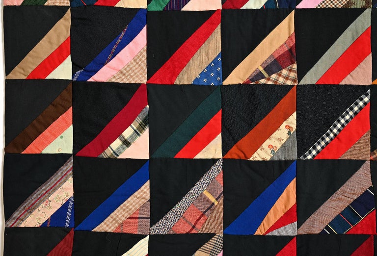 Mennonite Roman Stripe Quilt For Sale at 1stDibs