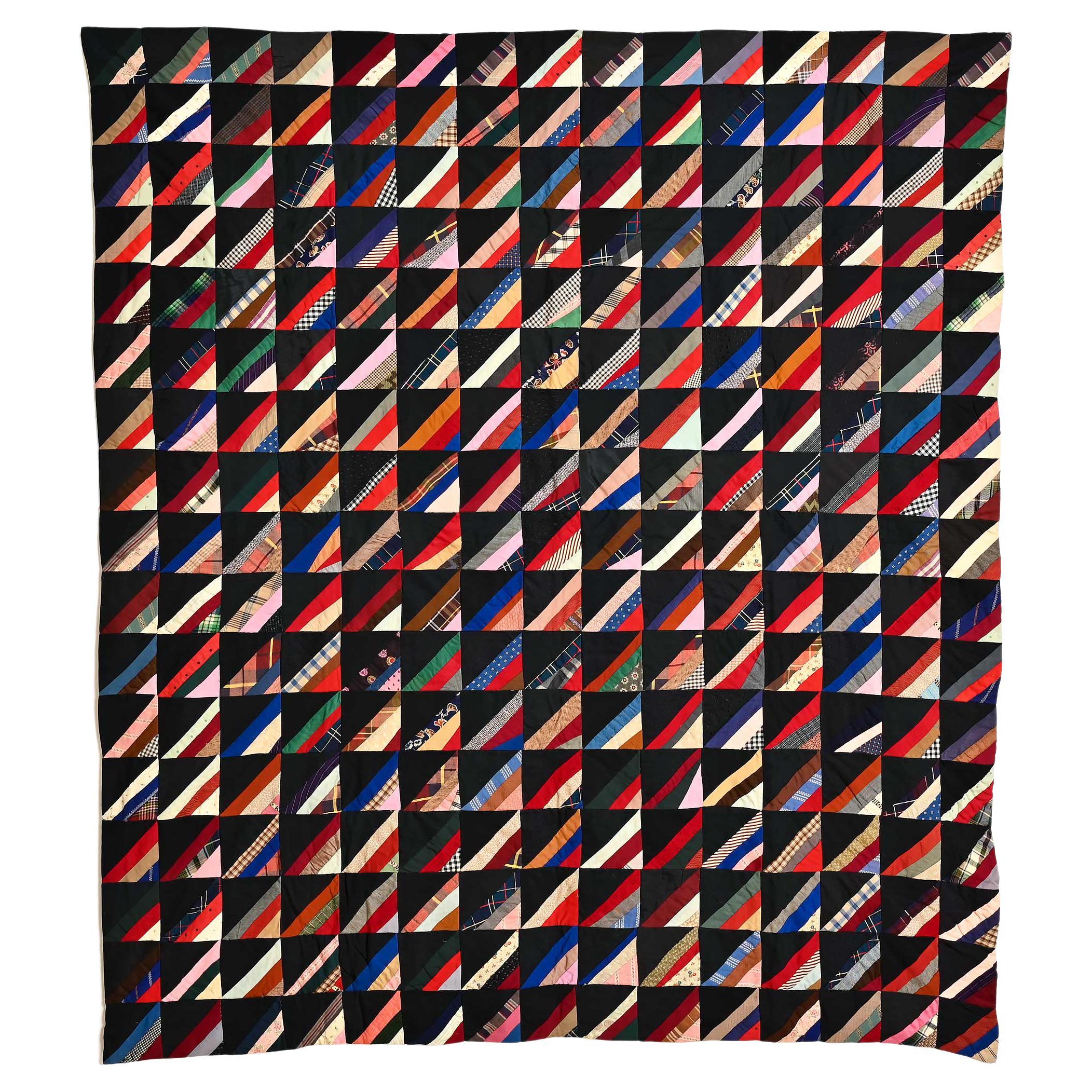 Mennonite Roman Stripe Quilt For Sale