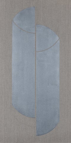 Cylinder, Acrylic on natural linen