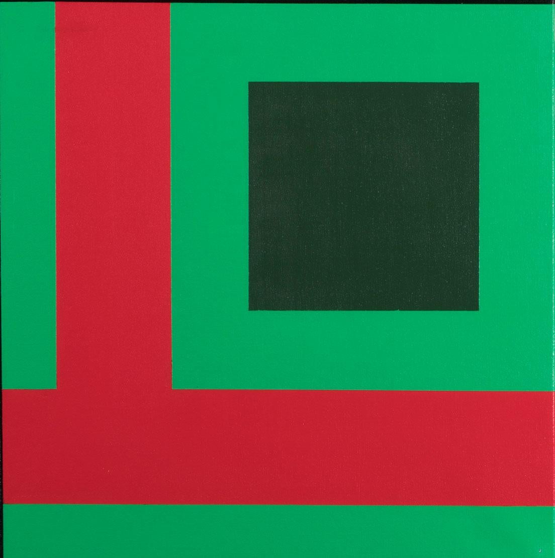 Untitled #234, Acrylic on natural linen - Painting by Meno Eytan