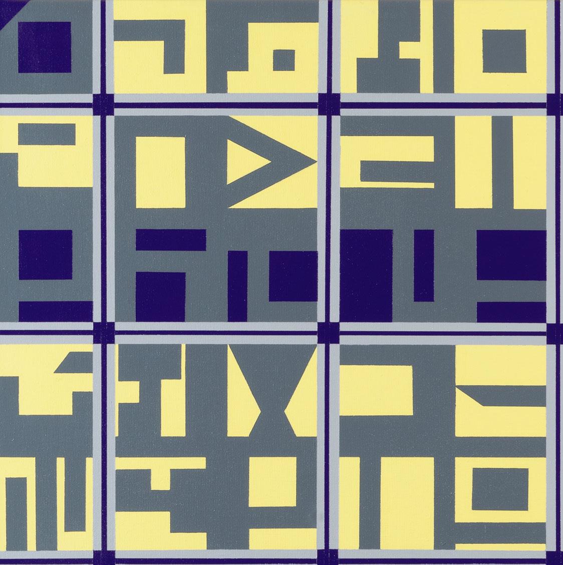 Untitled #236
Acrylic on natural linen

Signed Meno 2019 on the back.