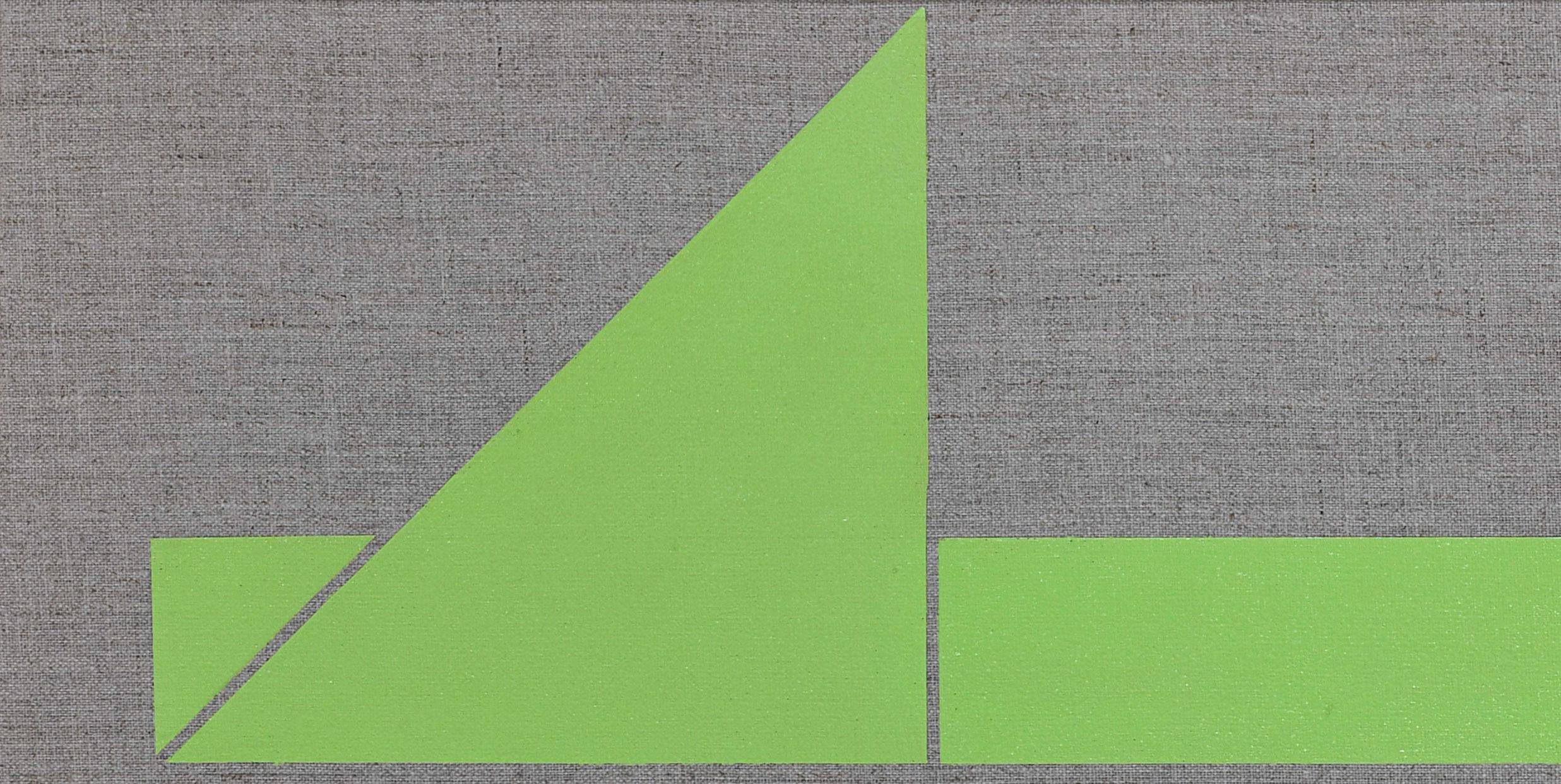 Which Way?, Acrylic on natural linen - Painting by Meno Eytan