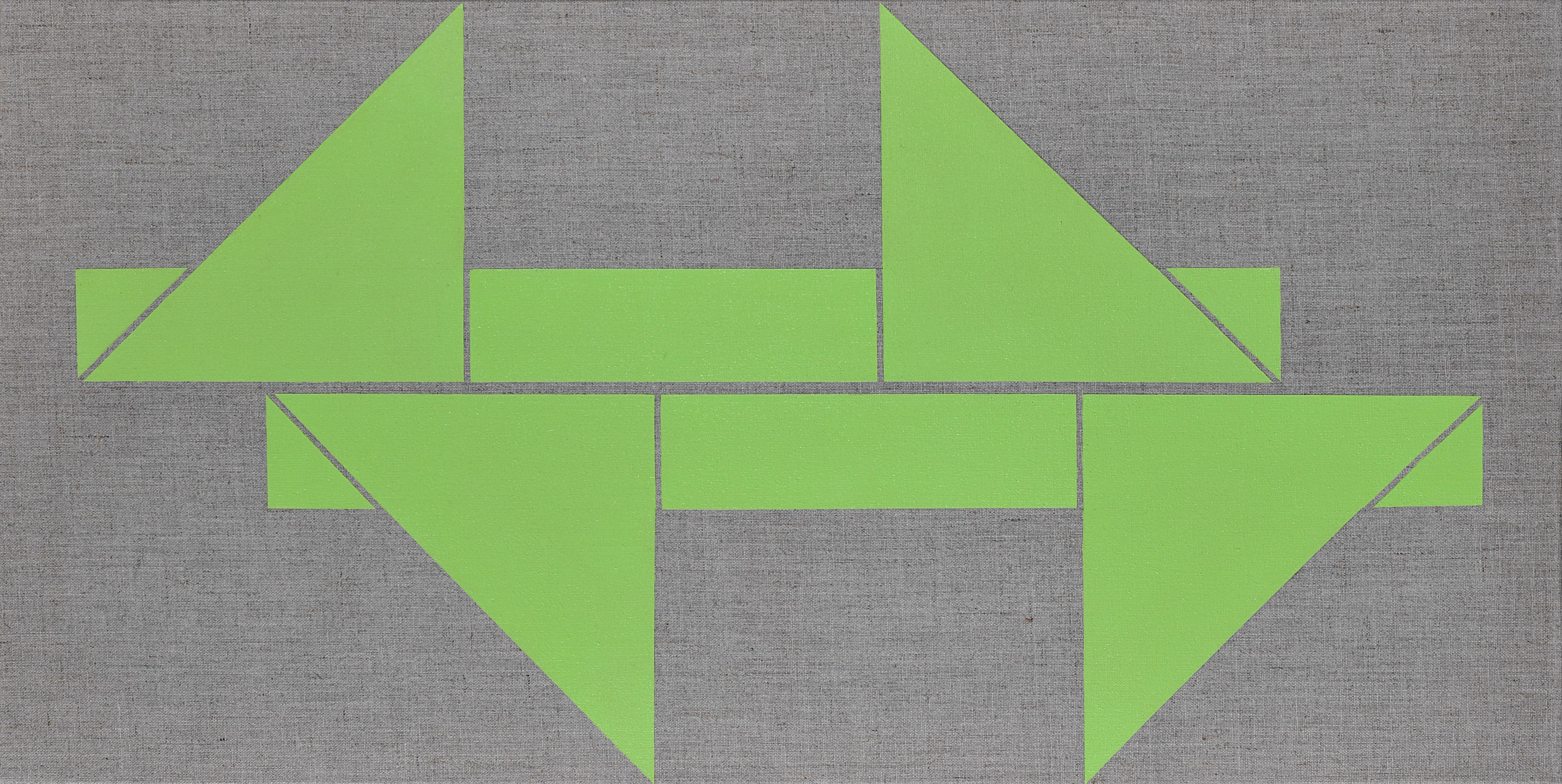 Meno Eytan Abstract Painting - Which Way?, Acrylic on natural linen