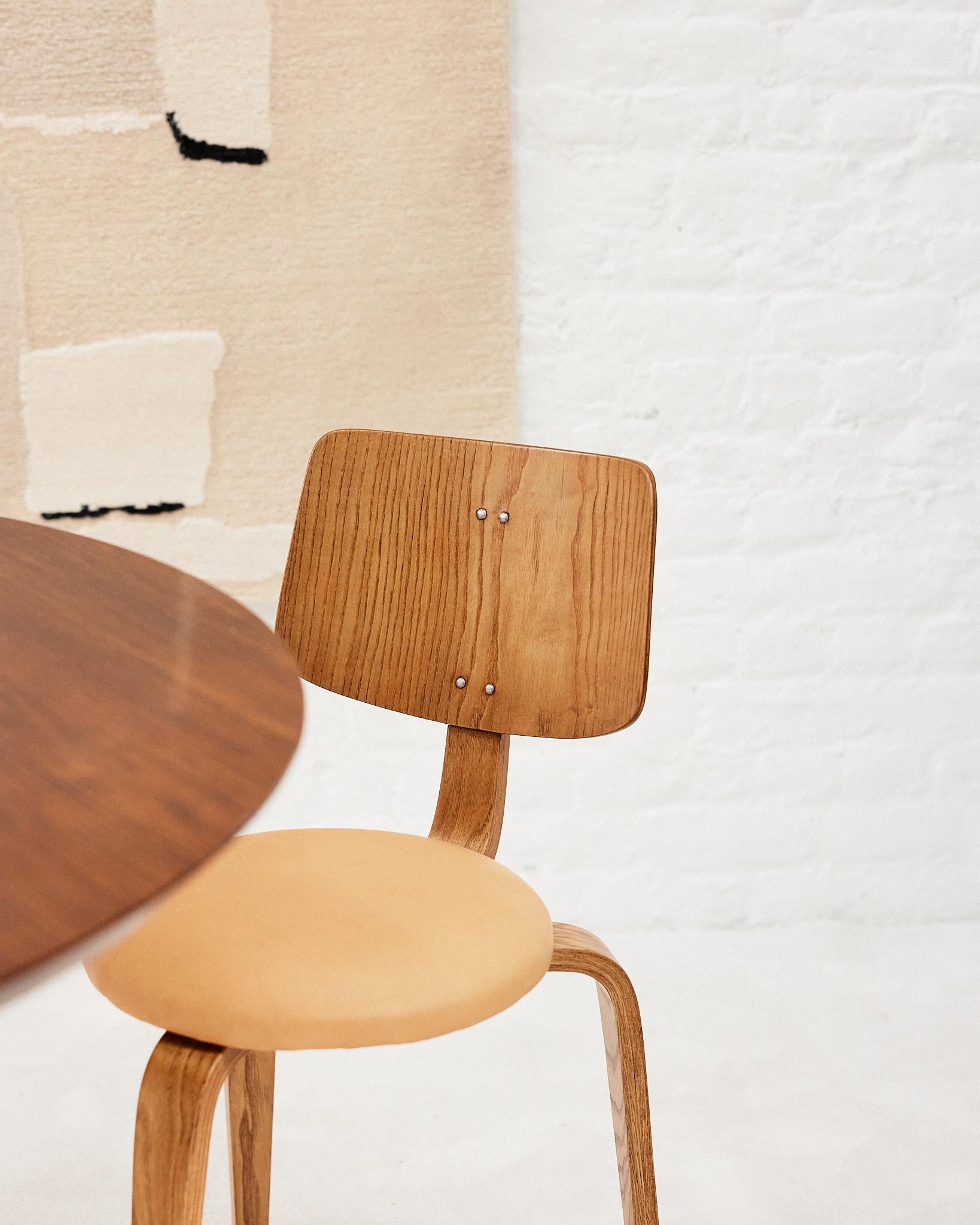 Mid-Century Modern PIERRE PAULIN Plywood Tripod Chair For Sale
