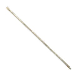Herren 10K Gelbgold 3,54ct Illusion Einstellung Diamant Tennis Armband