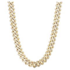 Collier pour homme en or Gold & Diamonds Miami 20.1mm Cuban Natural Diamond Necklace