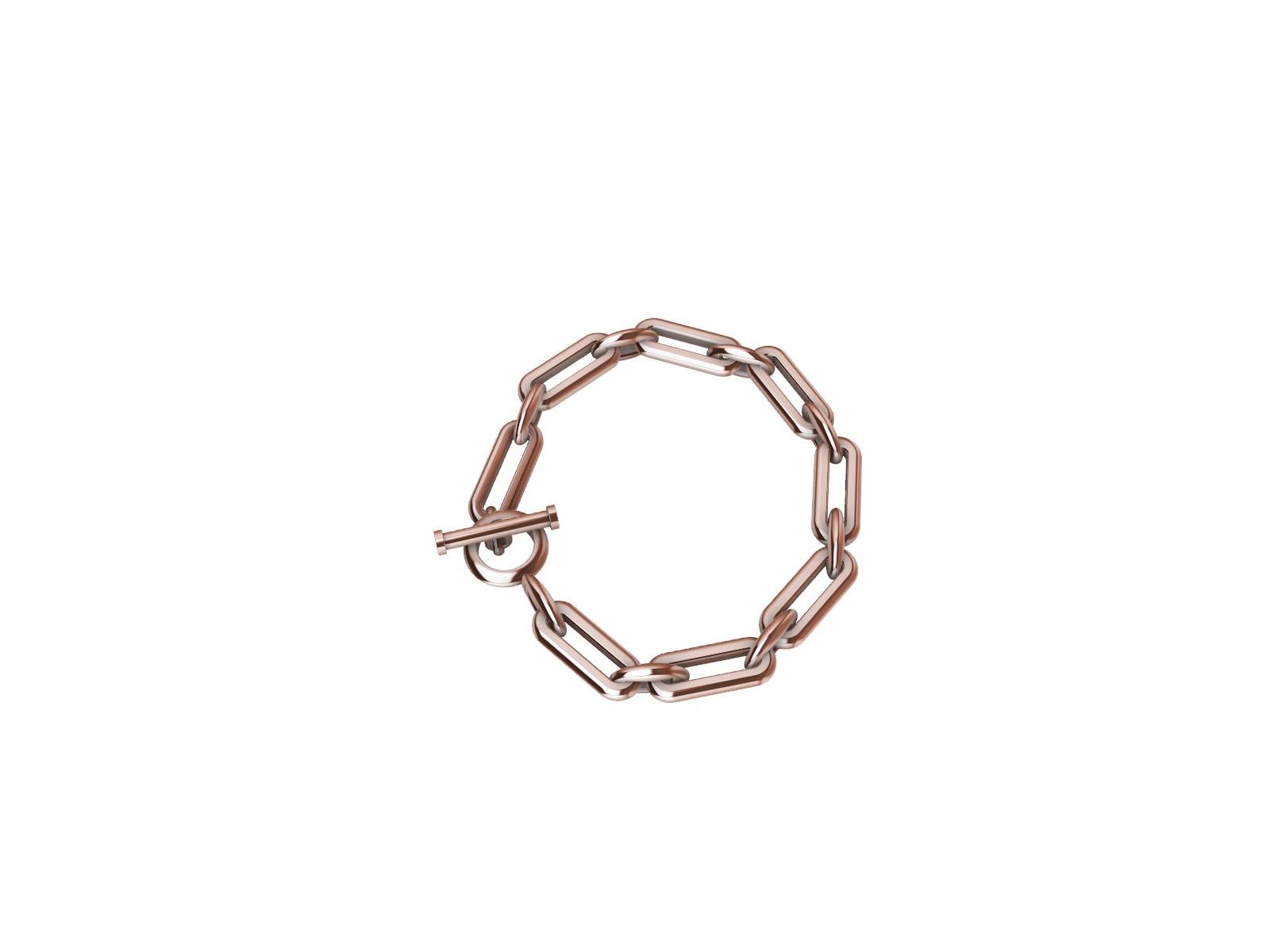Men's 14 Karat  Rose Gold Chain For Sale 2