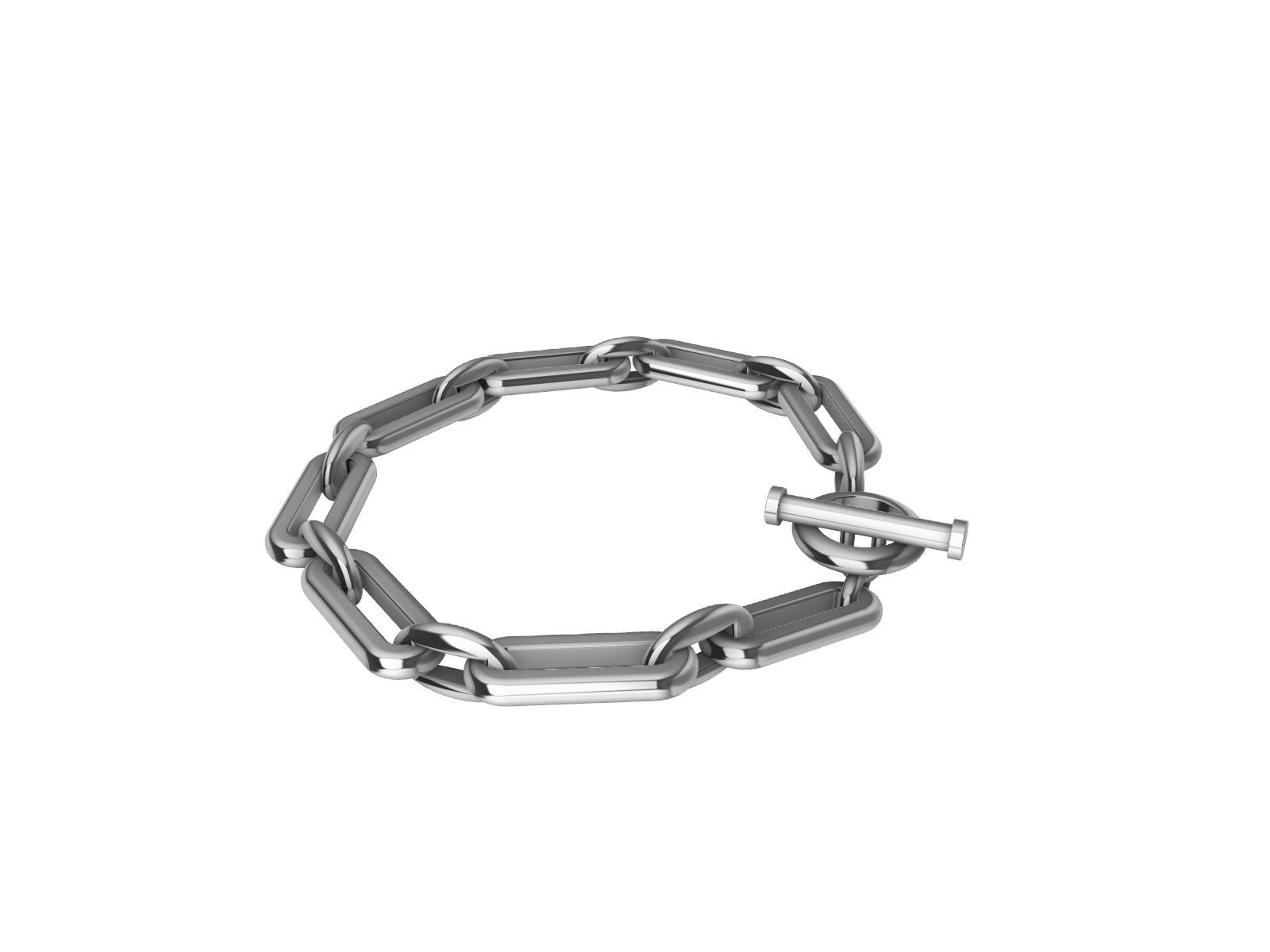 Men's 14 Karat White Gold Chain For Sale 5