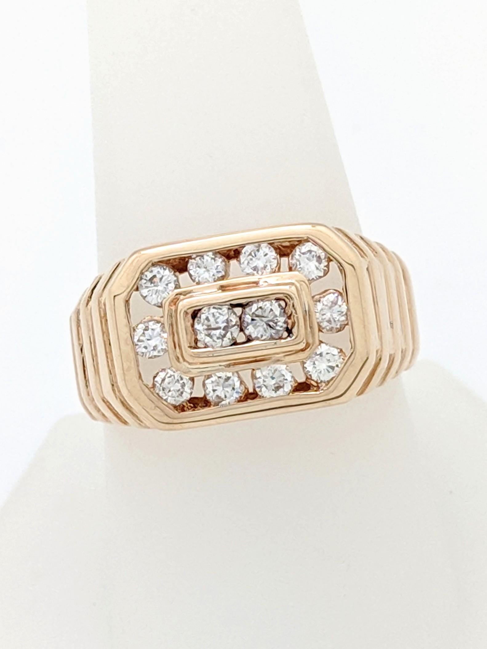 mens 1 carat diamond ring