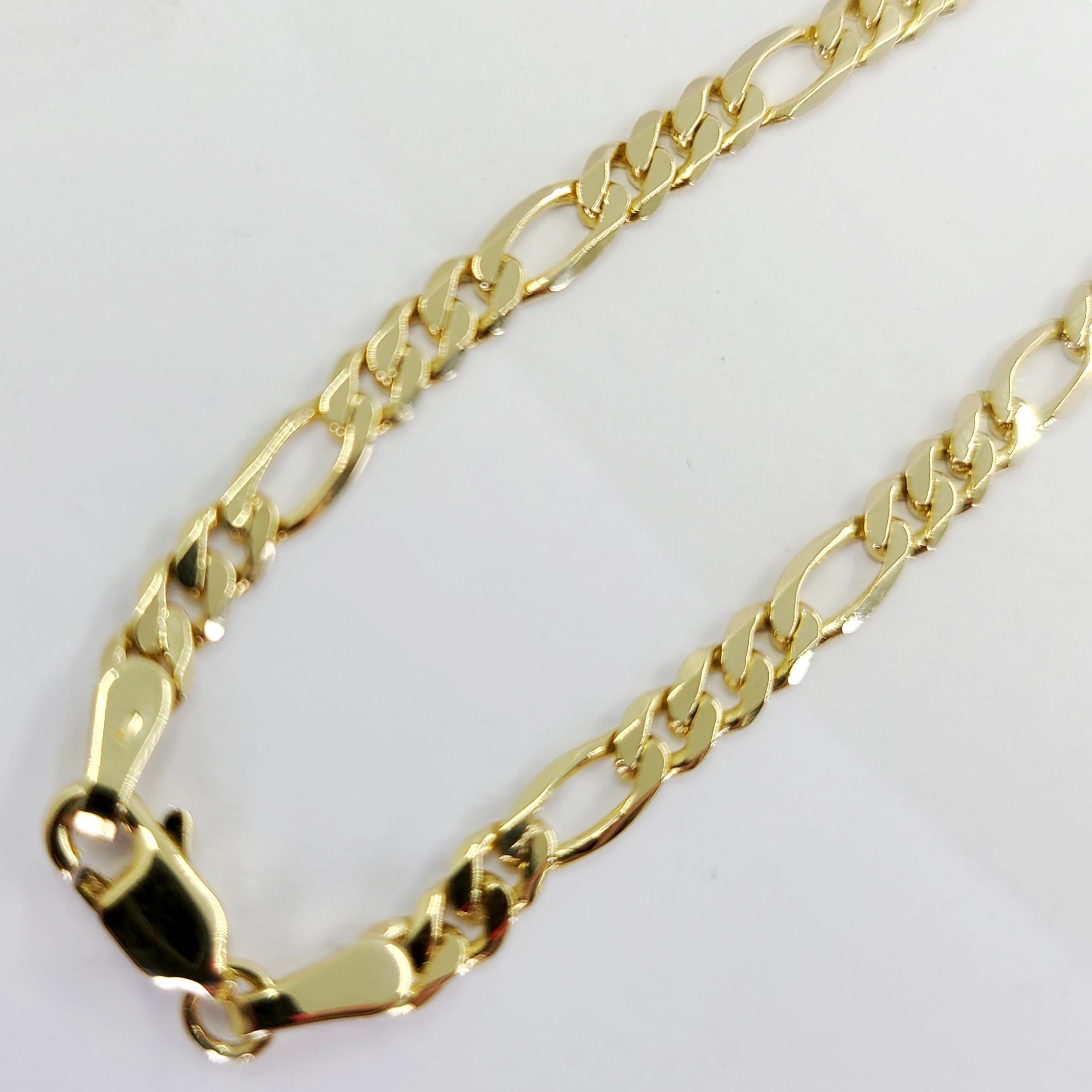 mens gold figaro chain