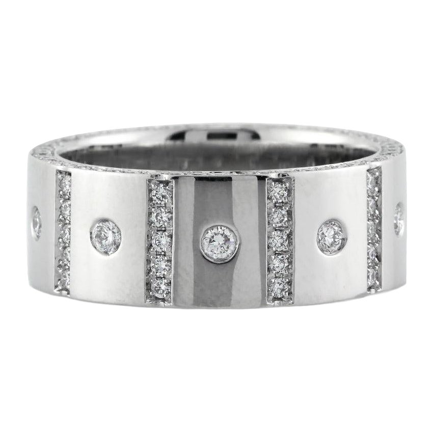 Men
s 1.40ct Round Brilliant Cut Diamond Wedding Band in Platinum 8mm