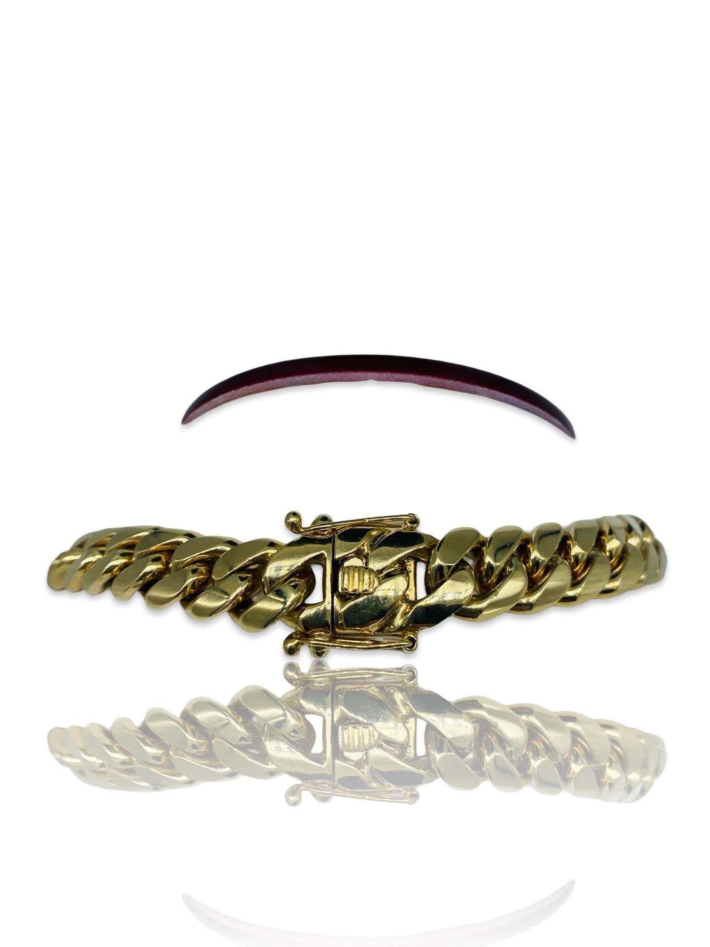 Men’s 14.25mm Miami Cuban Link Chain 10k Solid Gold 22 Inch 3