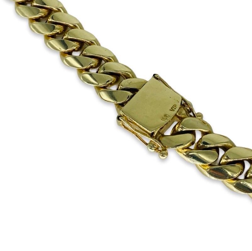 Men’s 14.25mm Miami Cuban Link Chain 10k Solid Gold 22 Inch 4