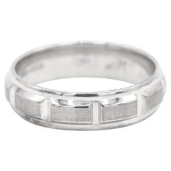 Herrenband aus 14K Weißgold