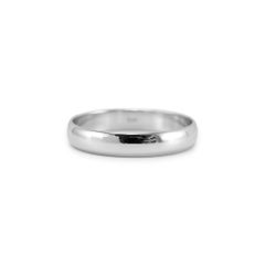 Anneau de mariage pour homme en or blanc 14K