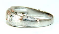 Men’s .15 Carat Natural Round Cut Diamonds Wide Band Bead 14 Karat*