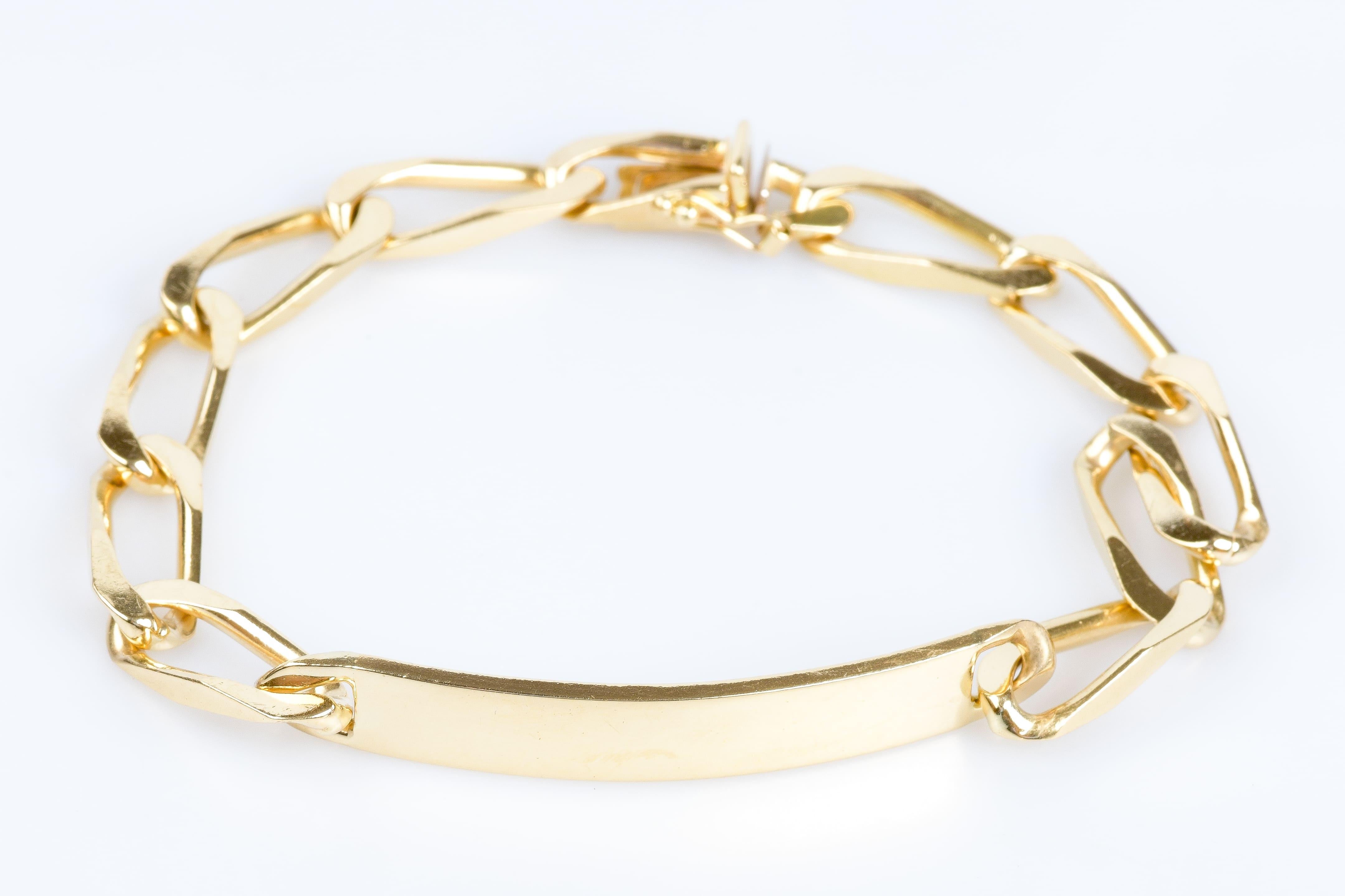 mexican gold bracelet with name
