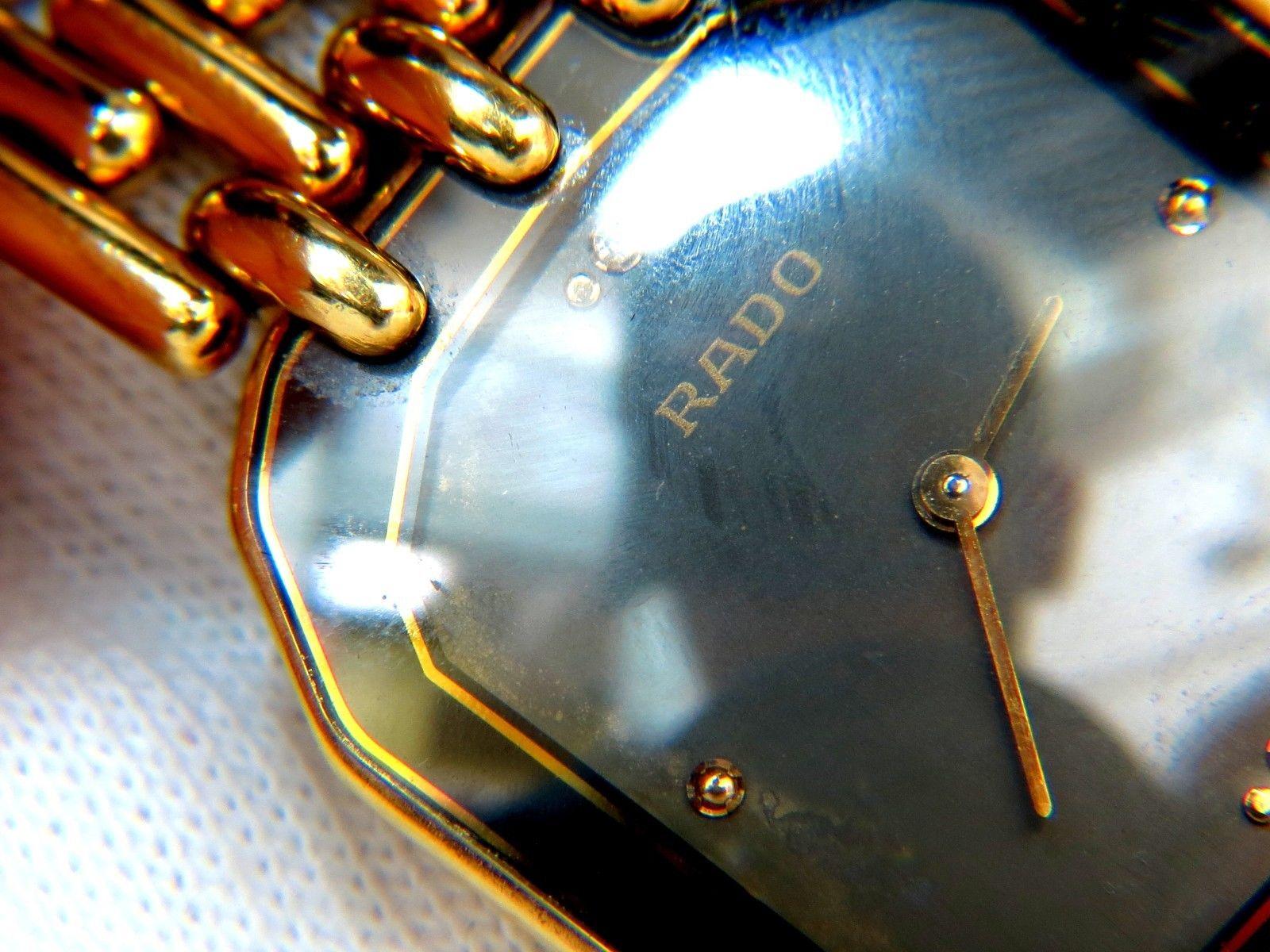 rado gold watch