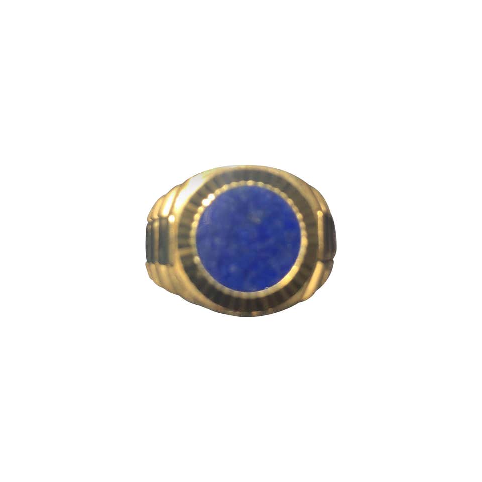 1870s Antique Russian Sapphire Gold Men's Ring at 1stDibs | russian ...