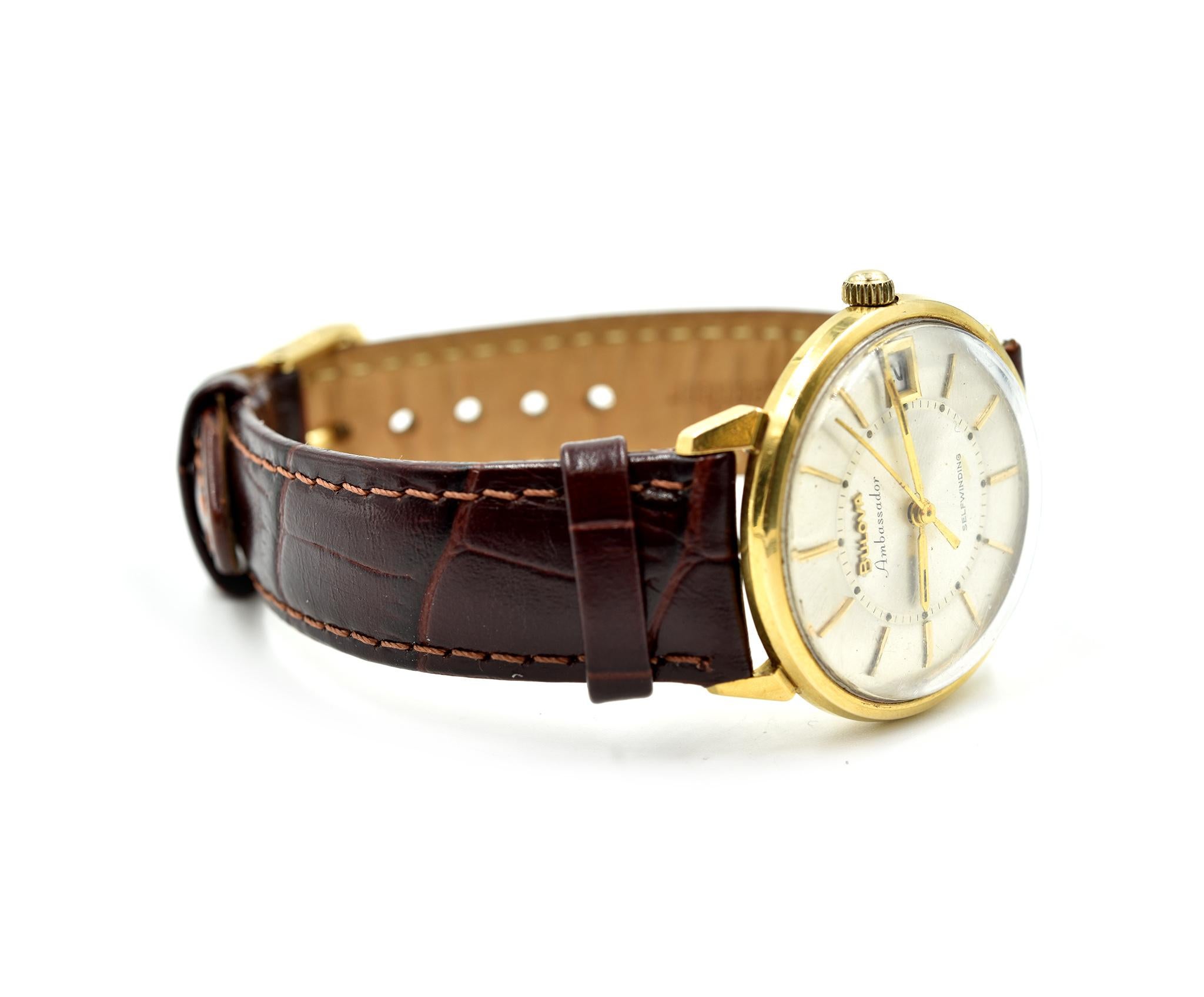 bulova 18 karat gold watch