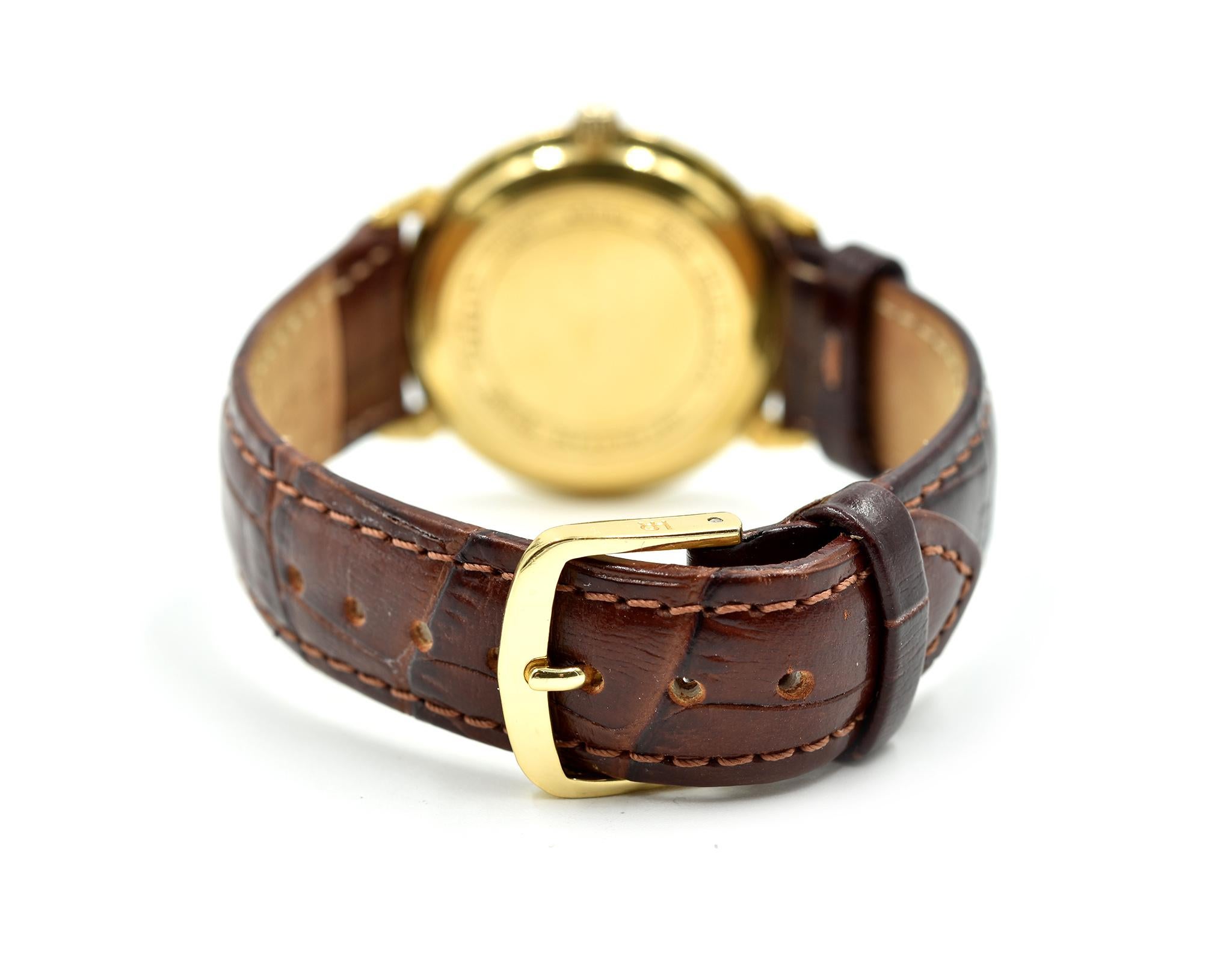 bulova 18k gold watch swiss made price