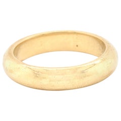 Men’s 18 Karat Yellow Gold Domed Wedding Band