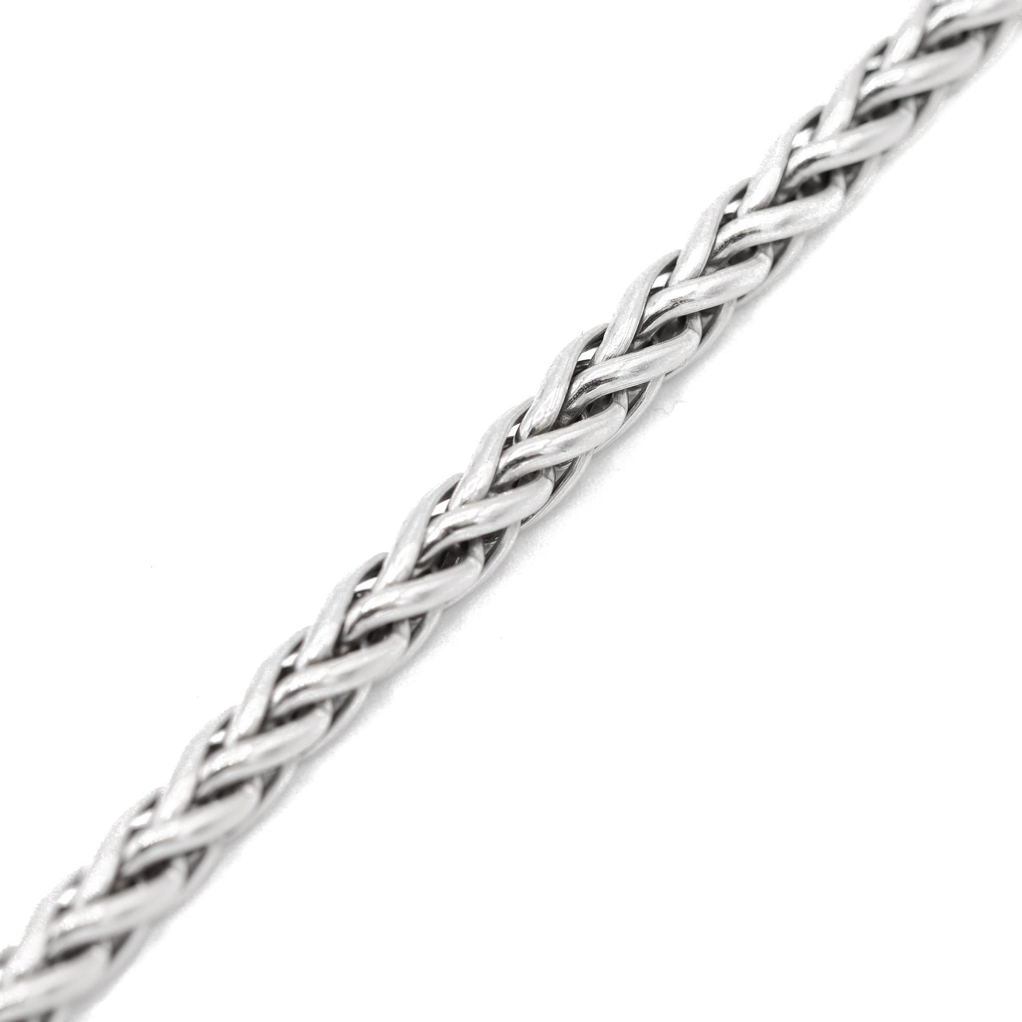 Herrenarmband aus 18K Weißgold Curb Link 2