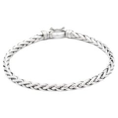 Herrenarmband aus 18K Weißgold Curb Link
