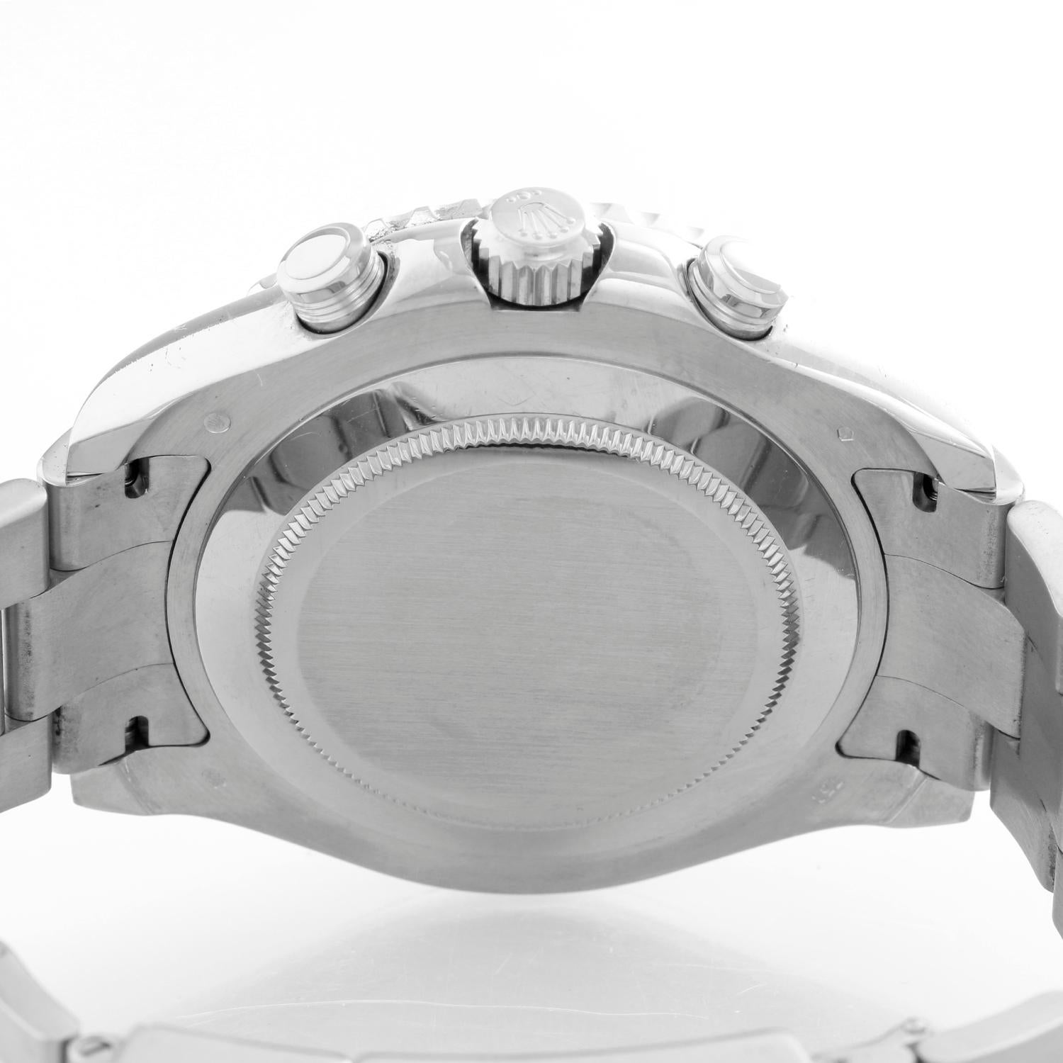 Men's 18k White Gold Rolex Yacht-Master II Regatta Watch 116689 - Automatic winding, Regatta Chronograph, 31 jewels, sapphire crystal. 18k white gold case with rotatable Ring Command bezel with blue insert (44mm diameter). White dial with luminous
