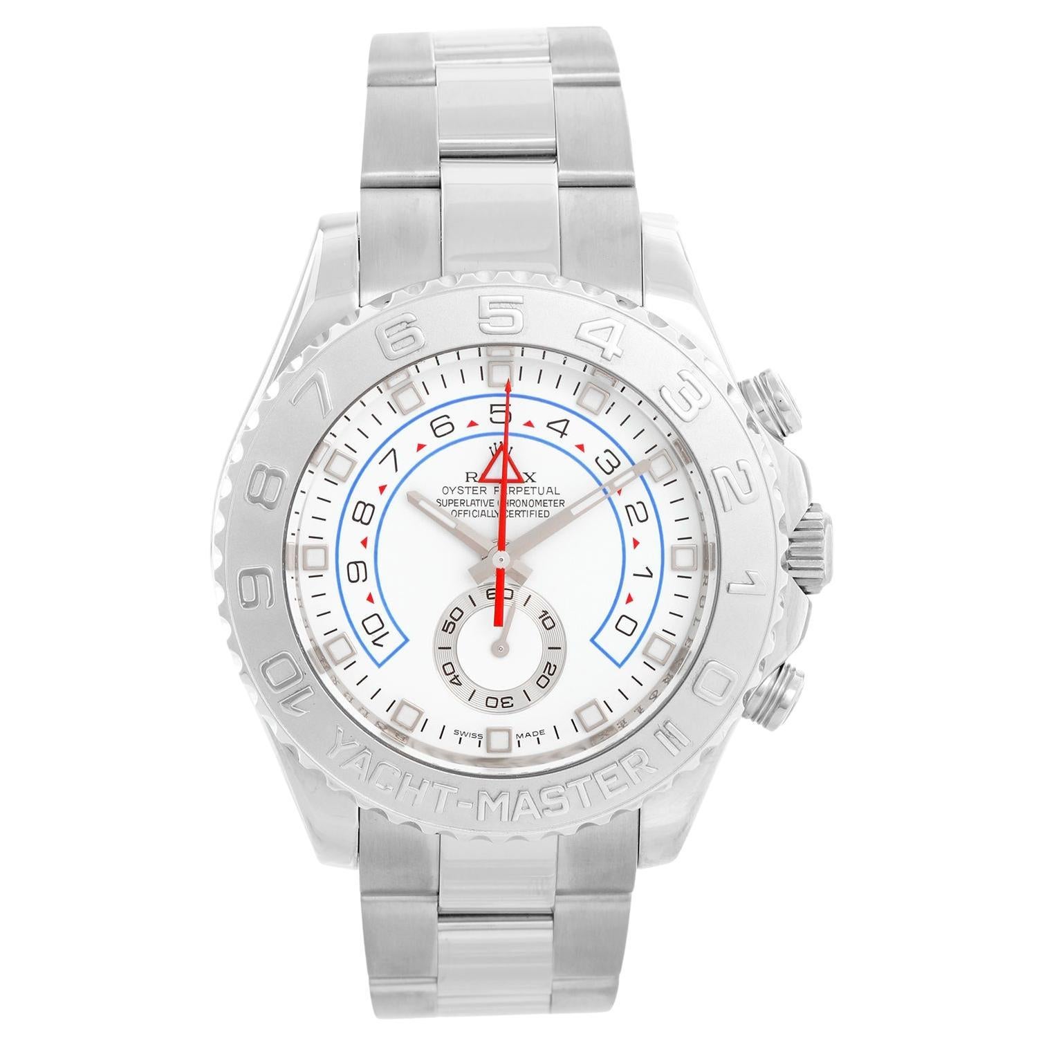 Men
s 18k White Gold Rolex Yacht-Master II Regatta Watch 116689