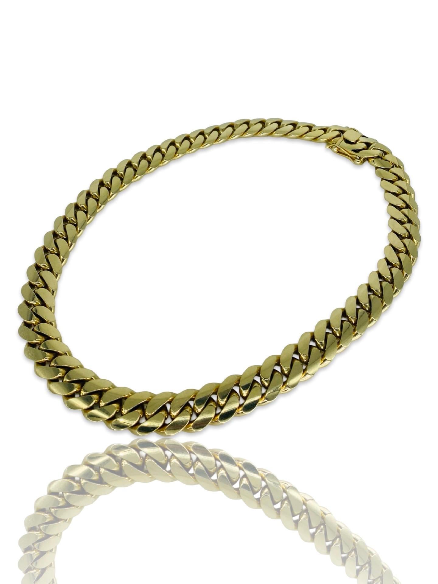 Men's Men’s 18mm Miami Cuban Link Chain 10k Solid Gold 24 Inch