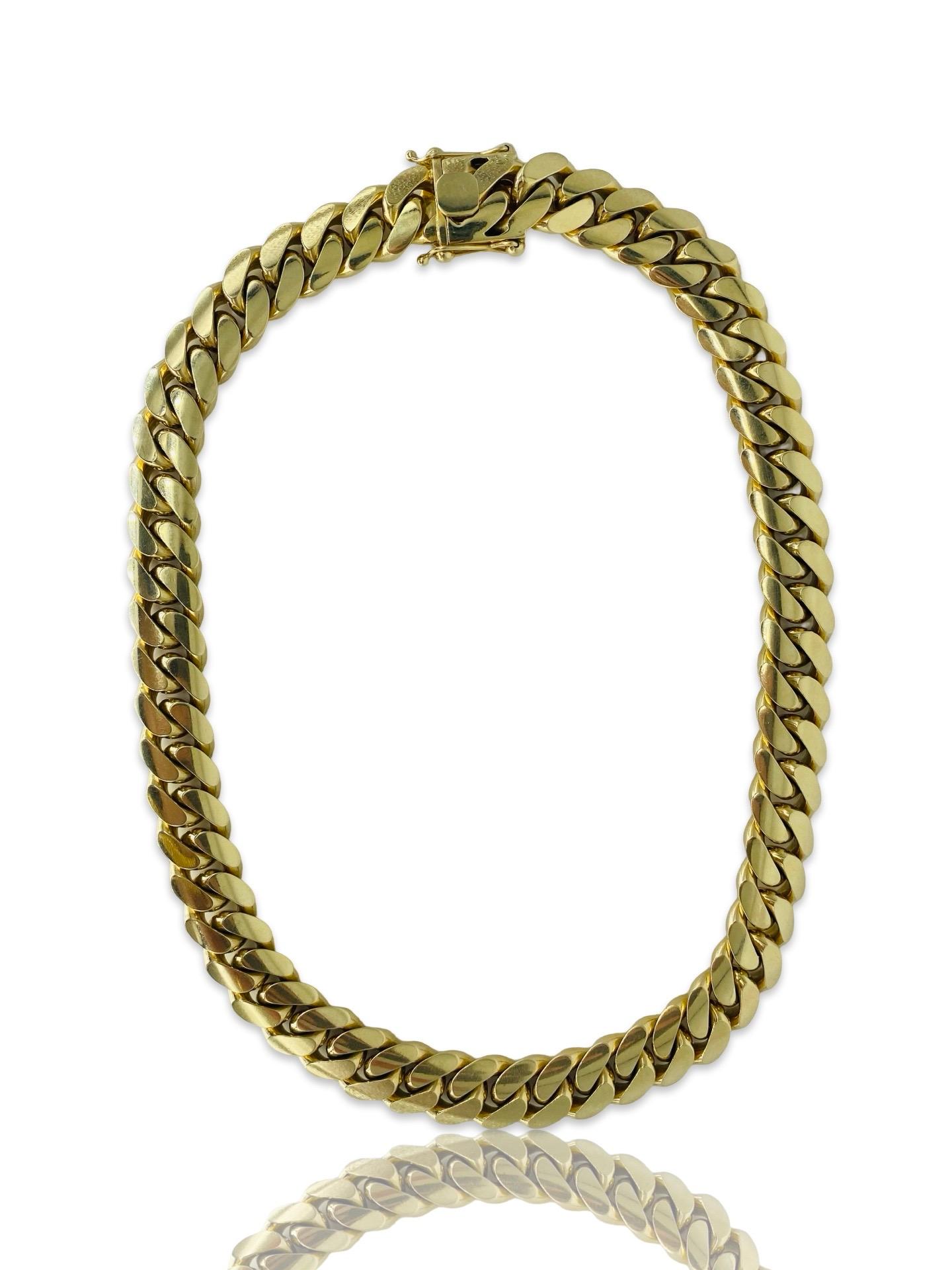 Men’s 18mm Miami Cuban Link Chain 10k Solid Gold 24 Inch 1