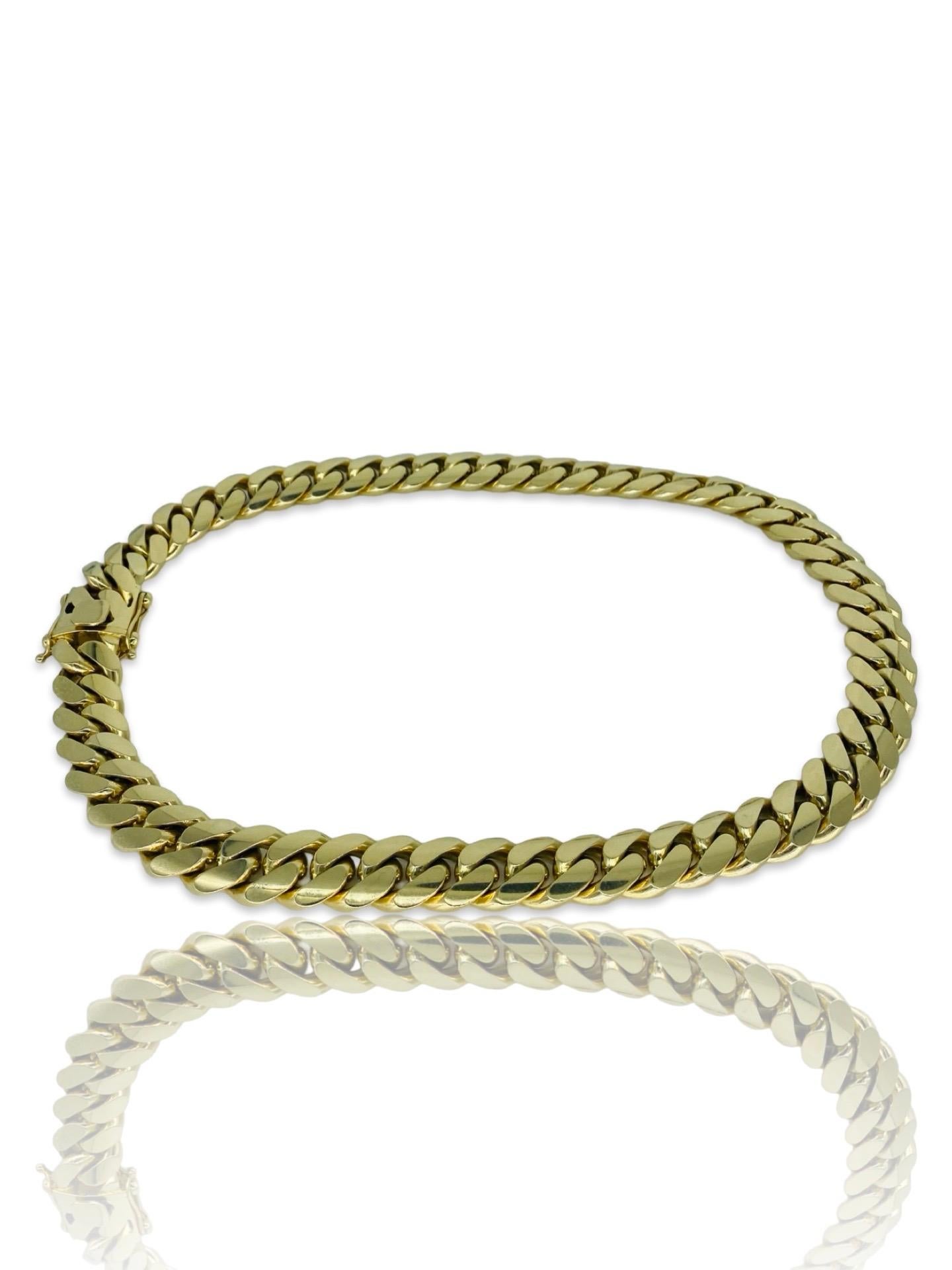 Men’s 18mm Miami Cuban Link Chain 10k Solid Gold 24 Inch 2