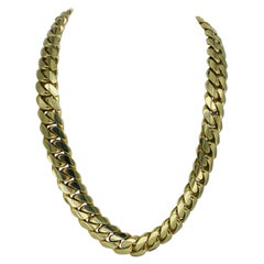 Men’s 18mm Miami Cuban Link Chain 10k Solid Gold 24 Inch