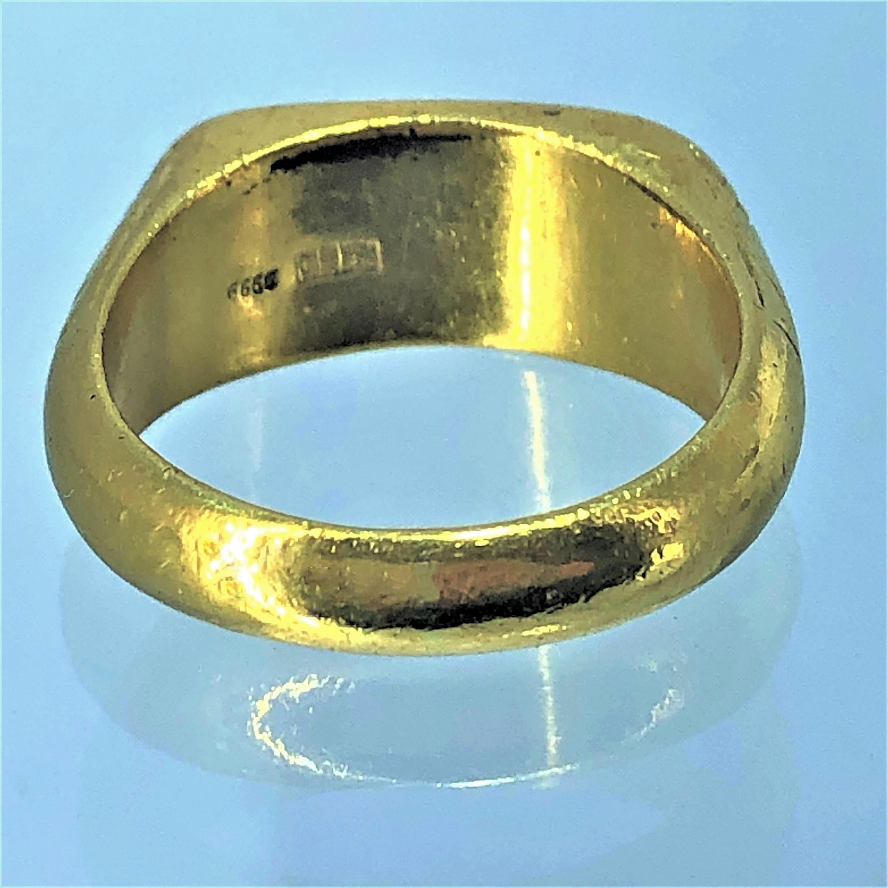 24 karat gold mens ring