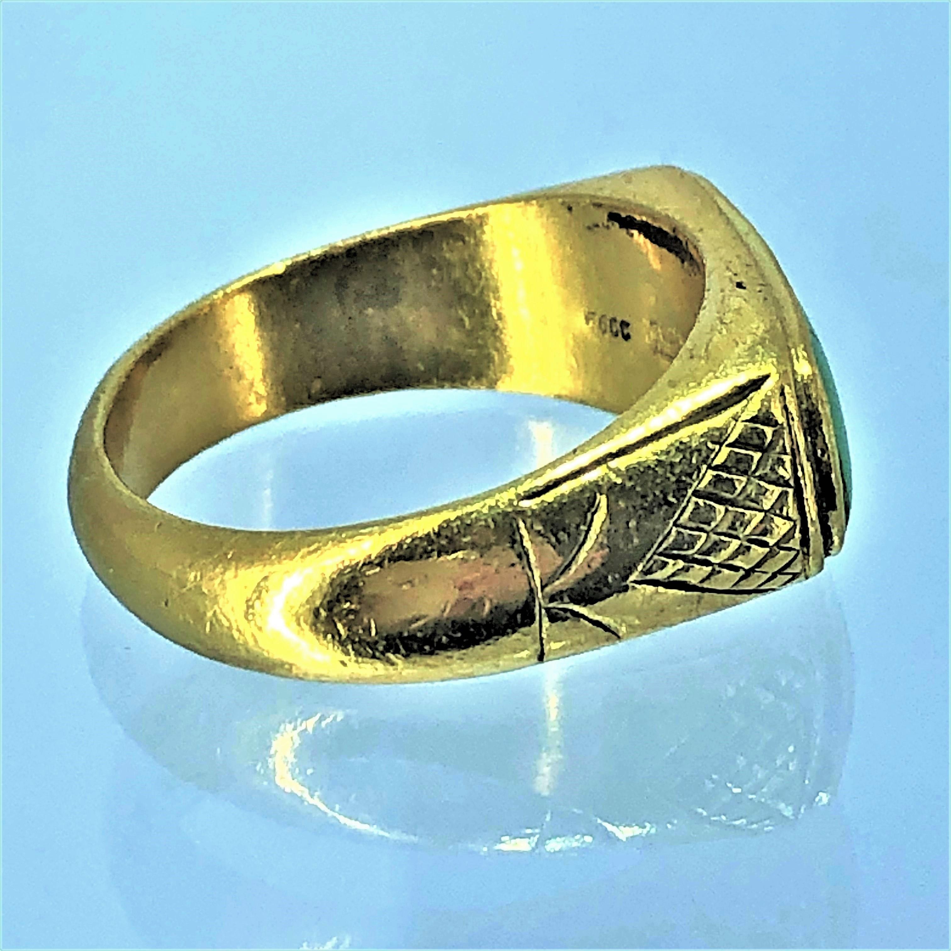 24 karat gold ring men